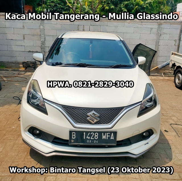 kaca mobil suzuki baleno tangerang